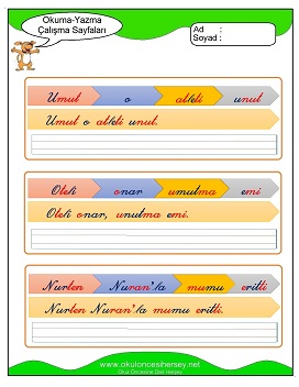 u sesi Grubu Çalışma Sayfaları